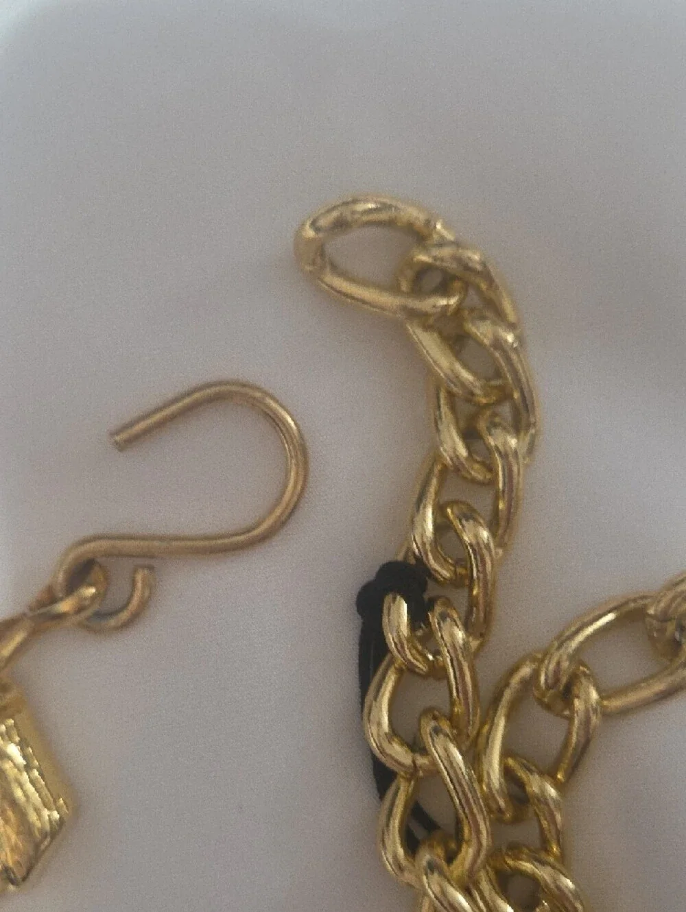 Vintage Omega Gold Chain Link Statement Belt NWT 80s 90s Glam